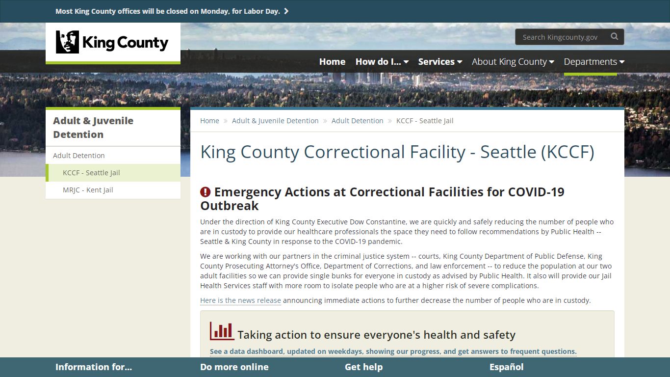 King County Correctional Facility - Seattle (KCCF)